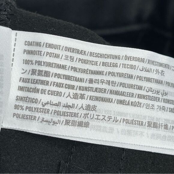 Abercrombie & Fitch Faux Leather Pants Women's 27 Black 90's Straight High Rise - Picture 6 of 10